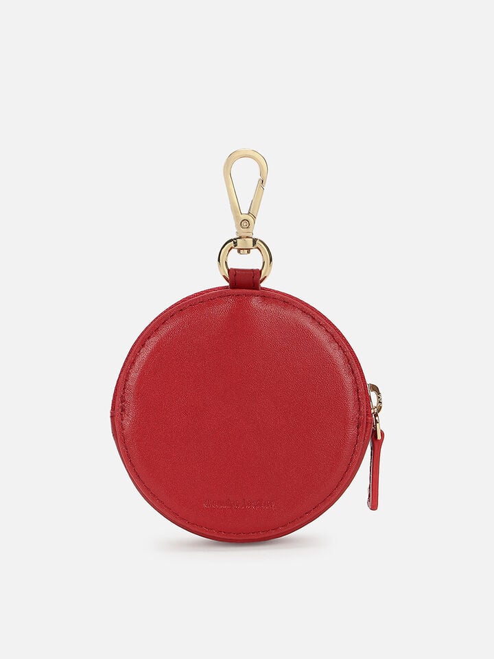Chime Leather Coin Pouch - Red
