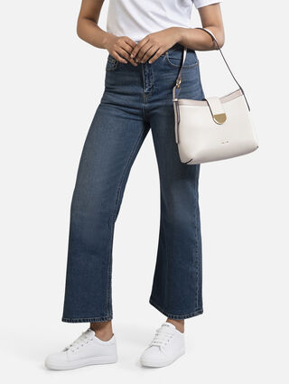 Delight in White Shoulder Bag