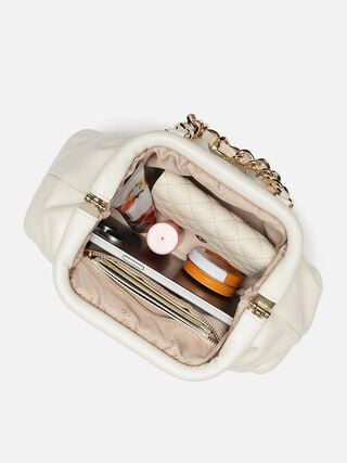 Sabrina Sparkles Clutch - Off-White