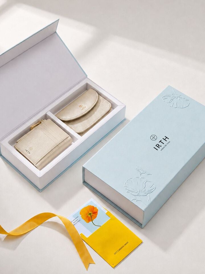 Talia Gold Sling & Wallet Set