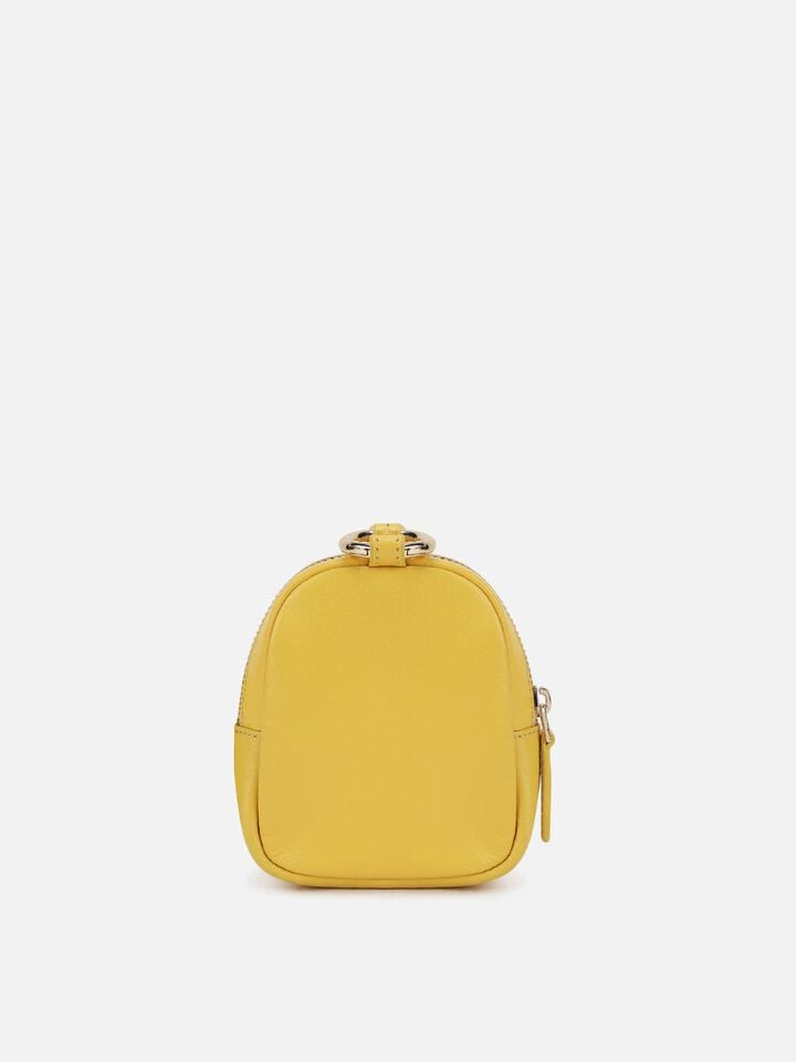 Jo Miniature Leather Backpack - Yellow