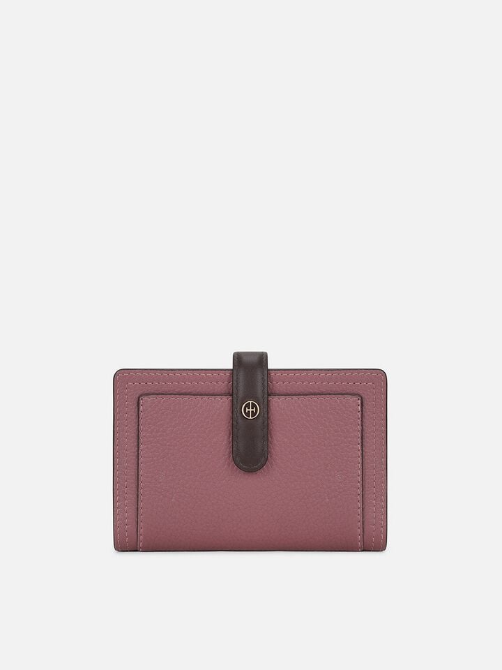 Ridley Leather Wallet - Pink