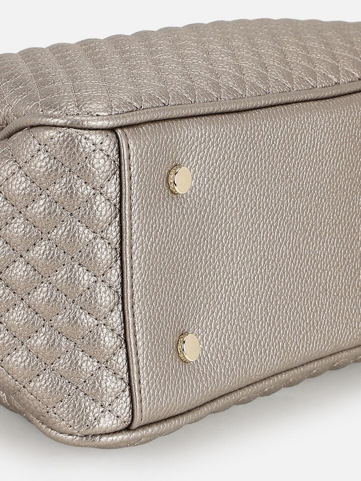 Dawn Quilted Shoulder Bag - Gold