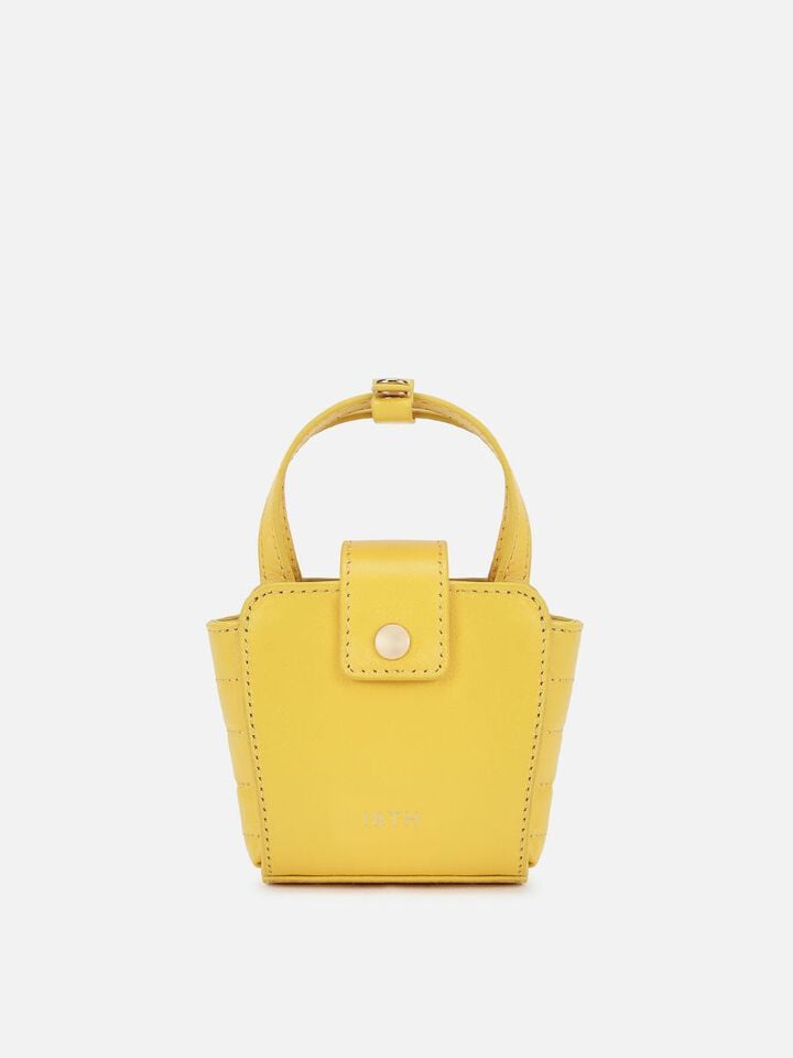 Meg Miniature Leather Handheld - Yellow