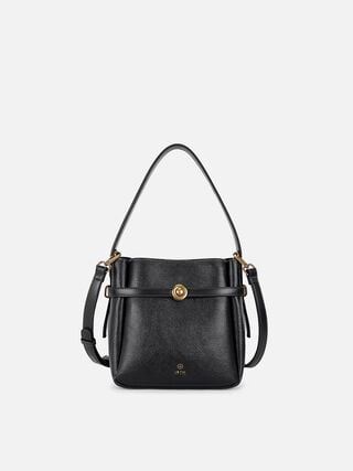 Valerie Tall Shoulder Bag - Black