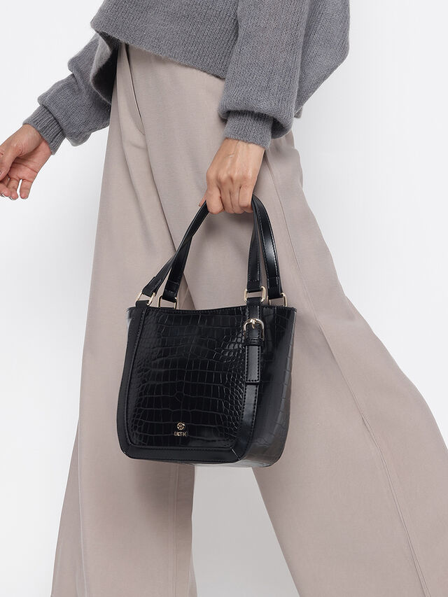 Maren Croco Handheld - Black