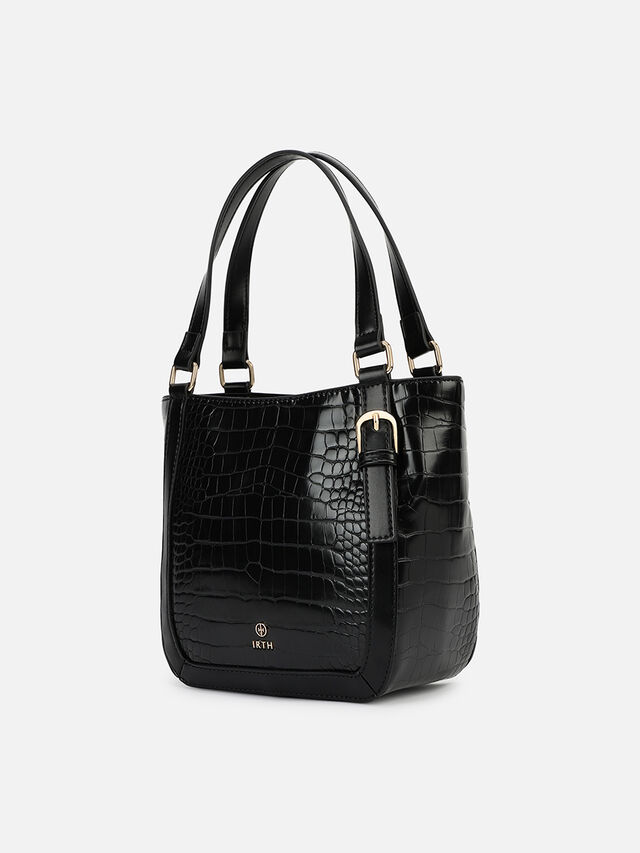 Maren Croco Handheld - Black