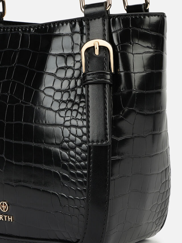 Maren Croco Handheld - Black